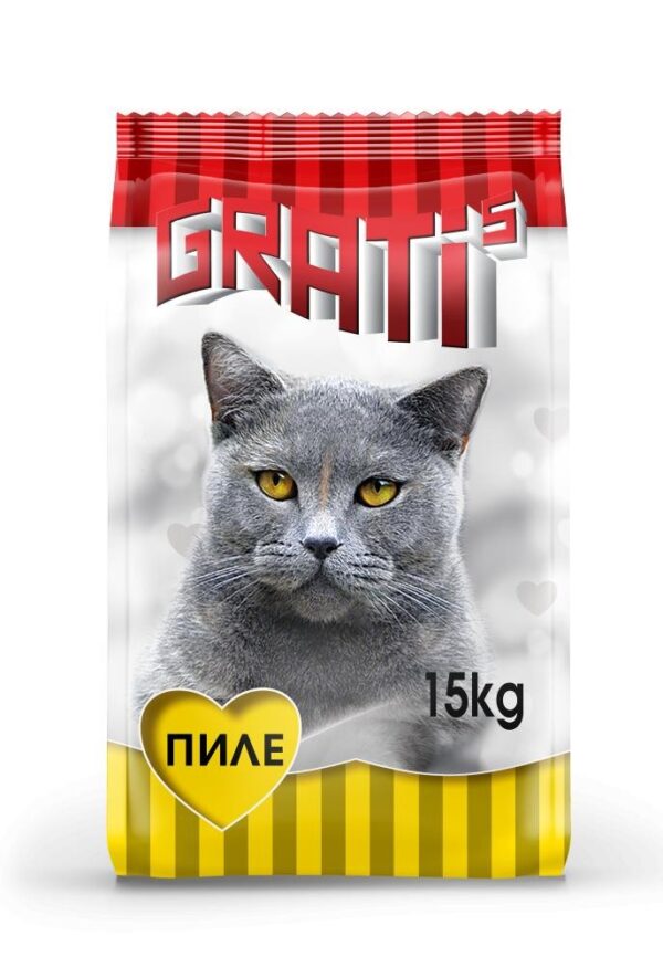 zoomag.bg Храна за котки "GRATI'S" 15кг. с пиле