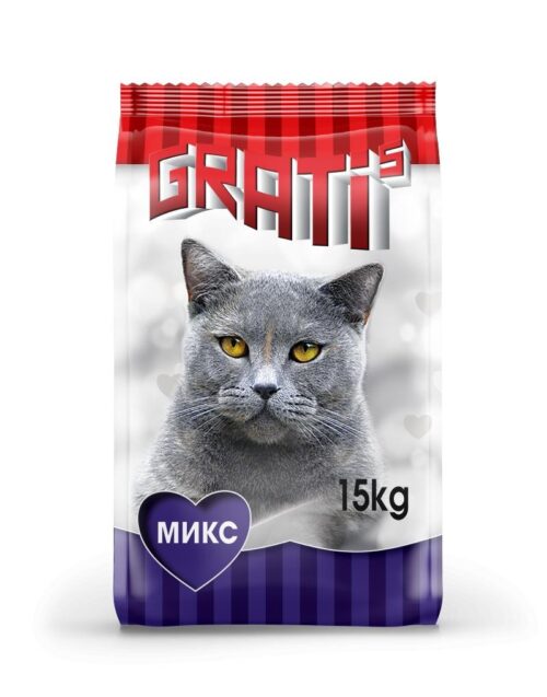 zoomag.bg Храна за котки "GRATI'S" 15кг. микс