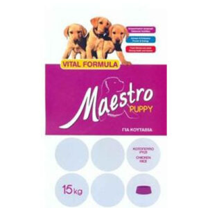 Зоомагазин zoomag.bg Храна за подрастващи кучета "Maestro" Junior 15kg