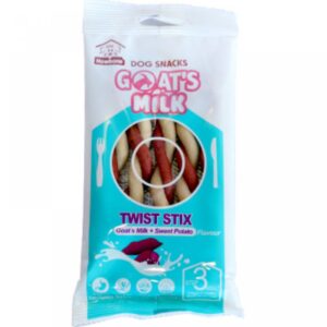 ZooMag.bg Солети усукани TWIST STIX, КОЗЕ МЛЯКО 80гр