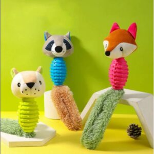 zoomag.bg Играчка за куче - Опашатко плюш с гумена играчка