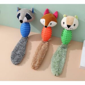 zoomag.bg Играчка за куче - Опашатко плюш с гумена играчка