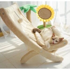 zoomag.bg Шезлонг плюшен с драскало за коте