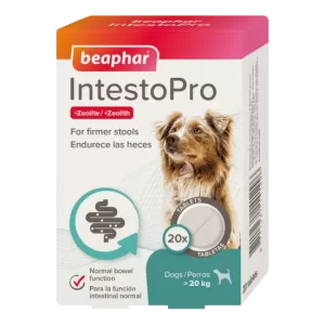 zoomag.bg Beaphar IntestoPro таблетки за кучета над 20 кг за подобряване на чревната микрофлора, 20 бр