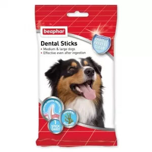 Зоомаг.бг Beaphar Dental Sticks Medium/Large - дентални пръчки за кучета от средни и едри породи