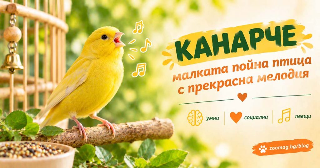 Канарче - малката птица с прекрасна мелодия. Научете повече за отглеждане и съжителството с този домашен любимец. zoomag.bg