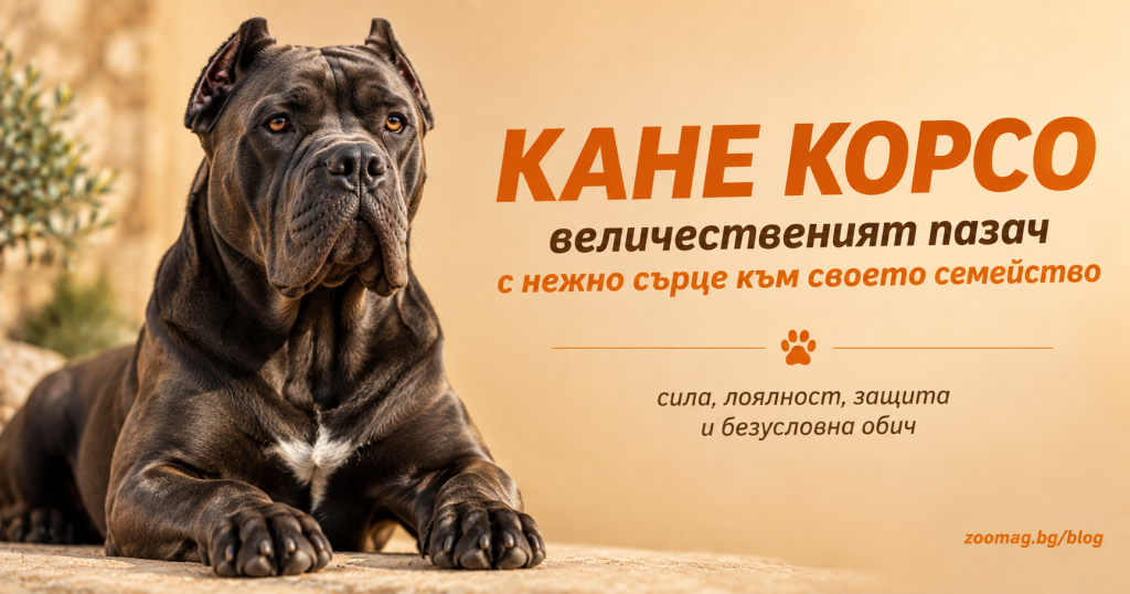 Кане Корсо - величествен пазач с нежно сърце - zoomag.bg