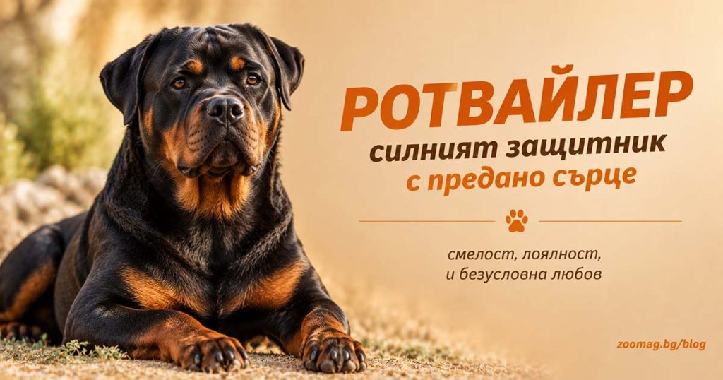 Ротвайлер - силният защитник с предано сърце - zoomag.bg